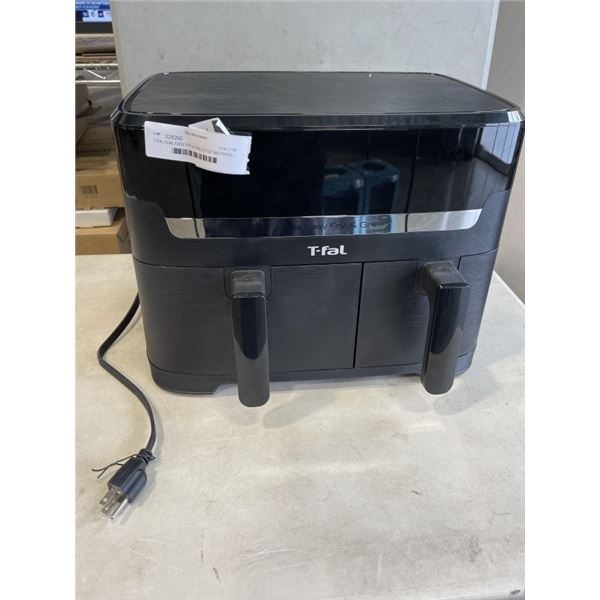 T-FAL DUAL EASY FRY & GRILL 8.7QT AIR FRYER - TESTED WORKING, RETAIL $299
