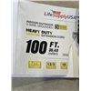 Image 2 : 100 FOOT HEAVY DUTY LIGHTED YELLOW 3 OUTLET EXTENSION CORD. 12AWG/3C