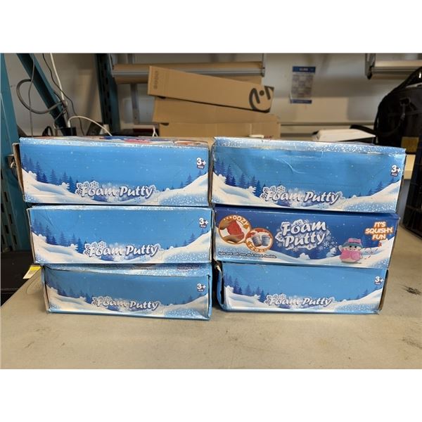 6 NEW BOXES OF KIDS FOAM PUTTY