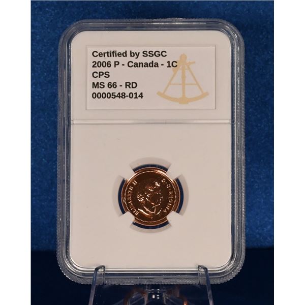 Canada 2005P 1 Cent SSCG MS 66 RD CPS