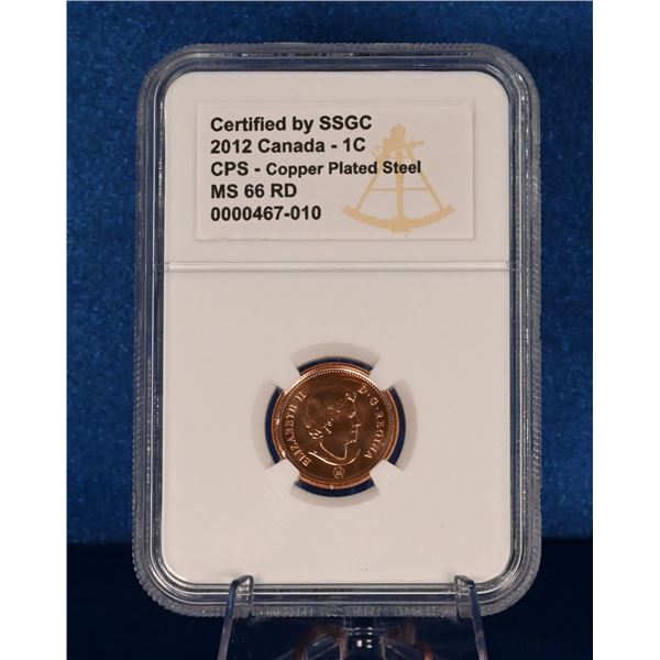 Canada 2012 1 Cent SSGC CPS MS 66 RD