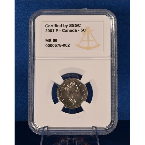 Canada 2001P 5 Cent SSGC MS 66