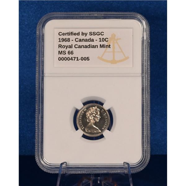 Canada 1968 10 Cent SSGC MS 66 RCM