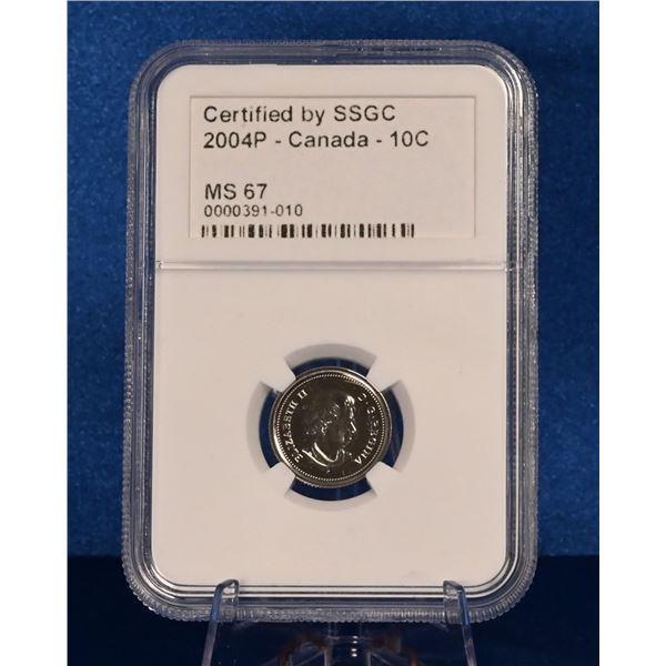 Canada 2004P 10 Cent SSGC MS 67