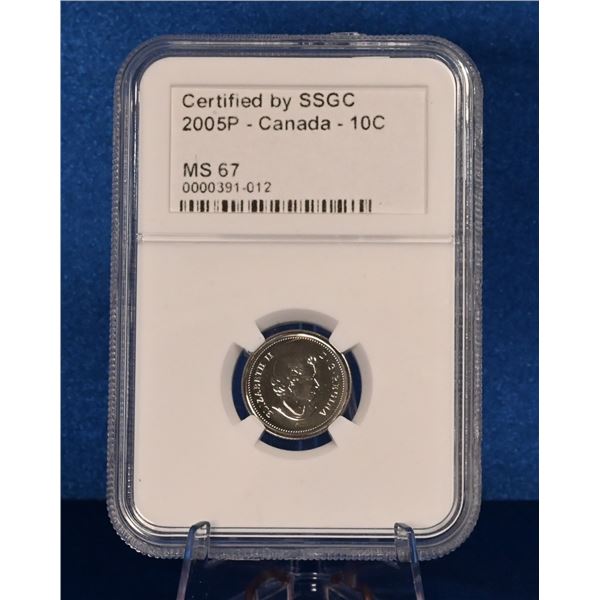 Canada 2005P 10 Cent SSGC MS 67