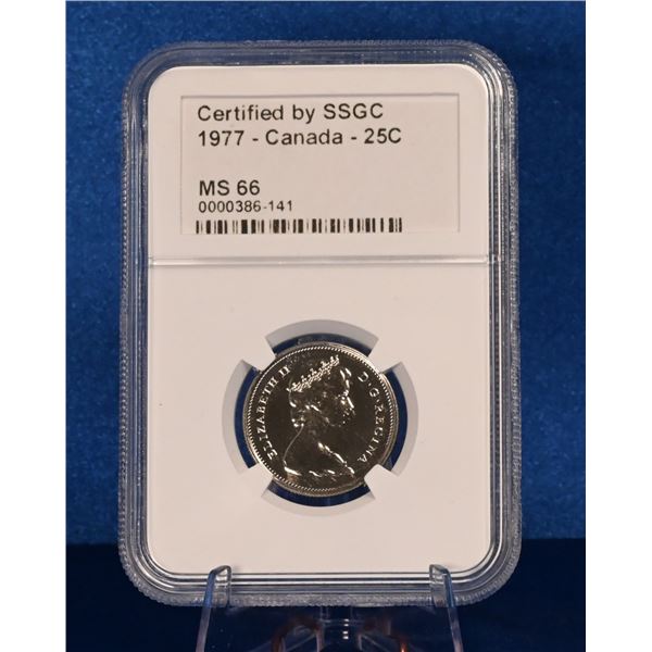 Canada 1977 25 Cent SSGC MS 66