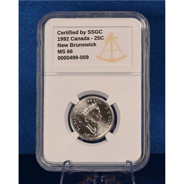 Canada 1992 25 Cent SSGC MS 66