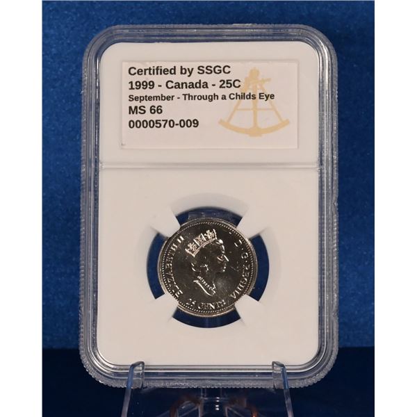Canada 1999 25 Cent SSGC MS 66 September
