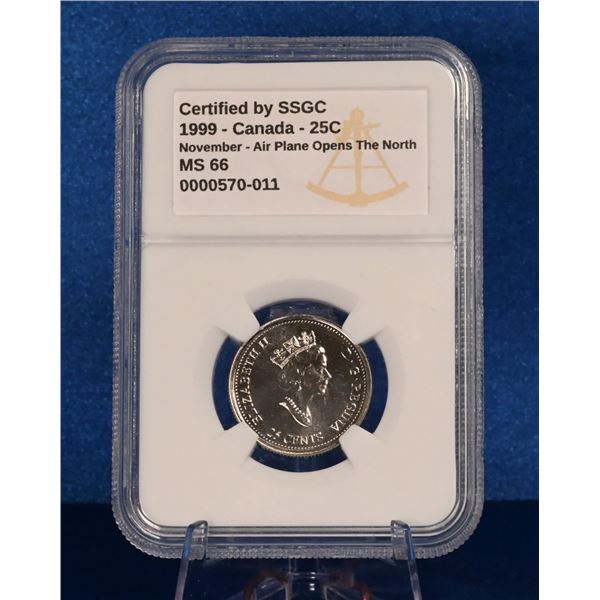 Canada 1999 25 Cent SSGC MS 66 November