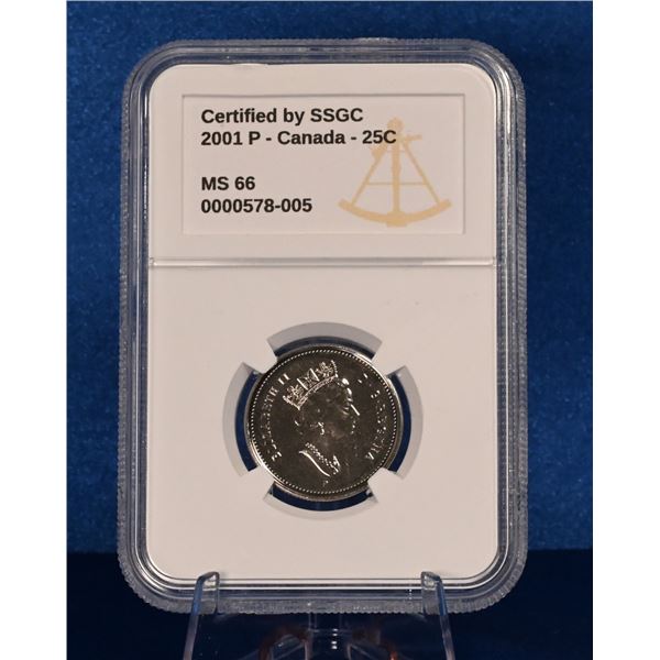 Canada 2001P 25 Cent SSGC MS 66