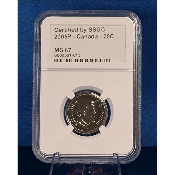 Canada 2005P 25 Cent SSGC MS 67