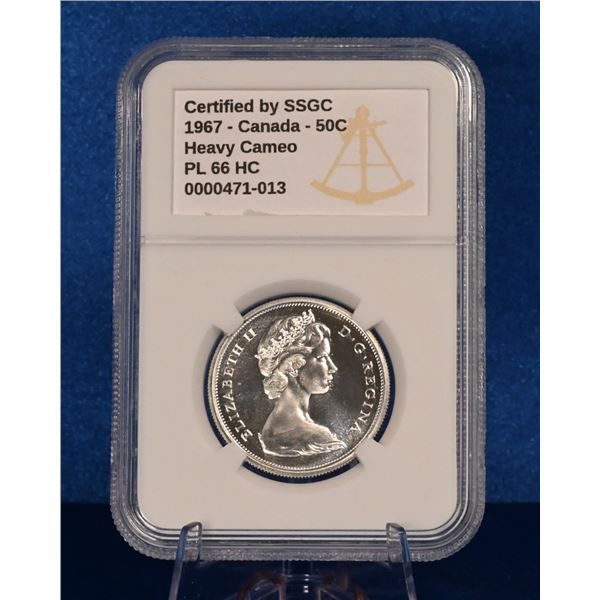 Canada 1967 50 Cent SSGC PL 66 HC