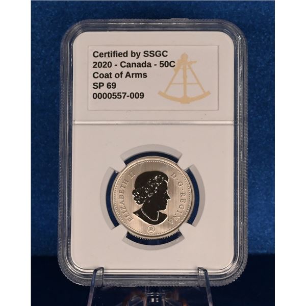 Canada 2020 50 Cent SSGC SP 69 Coat of Arms Mintage 25,000