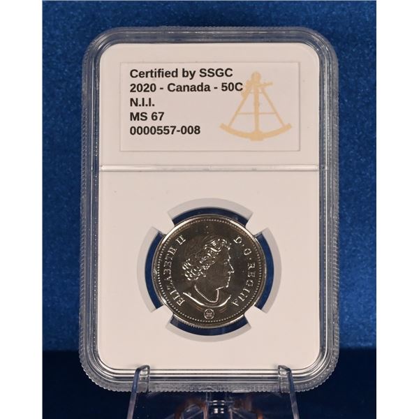 Canada 2020 50 Cent SSGC MS 67 (N.I.I)