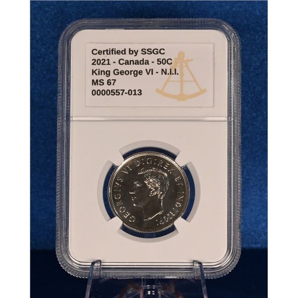 Canada 2021 50 Cent SSGC MS 67 (N.I.I)