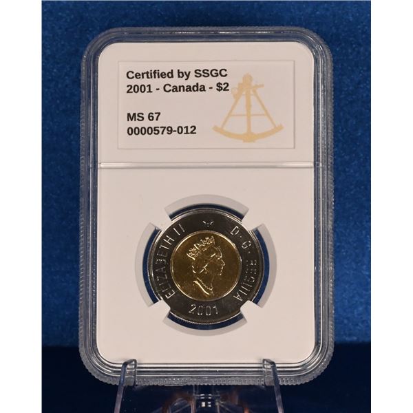 Canada 2001 2 Dollar SSGC MS 67