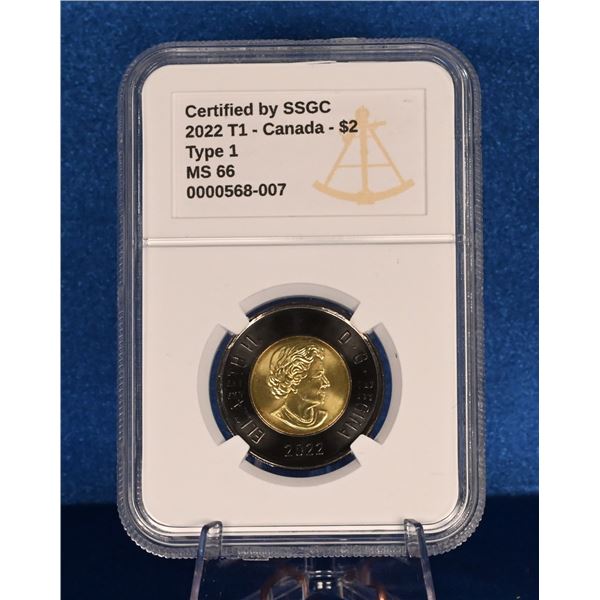 Canada 20222 Dollar MS 66 Type 1 QE II Memorial Commemorative