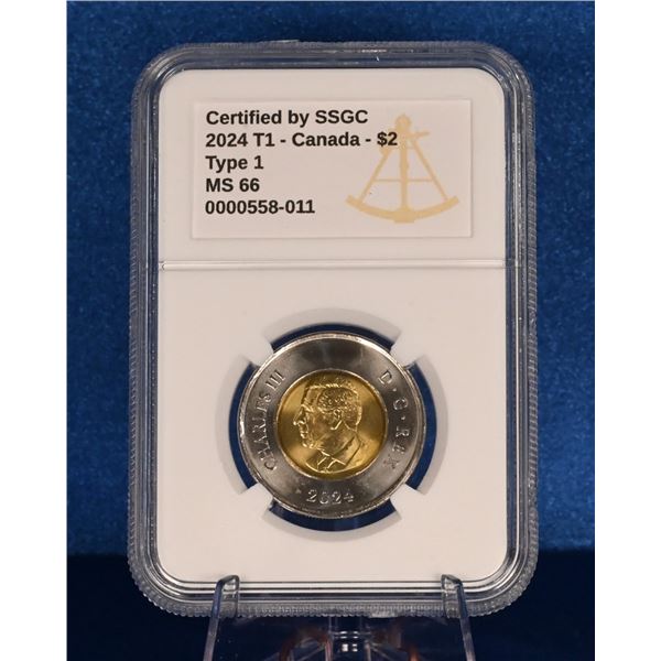 Canada 2024 2 Dollar SSGC MS 66 Type 1
