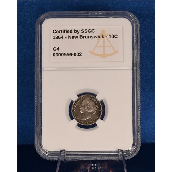 New Brunswick 1864 10 Cent SSGC G 4