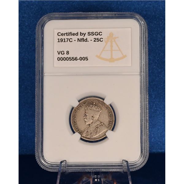 NFLD 1919C 25 Cent SSGC VG 8