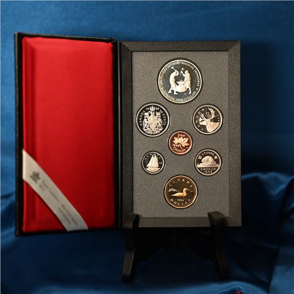 Canada 1988 Prestige double dollar, seven coin set Maurice Ironworks Commemorative 250 years