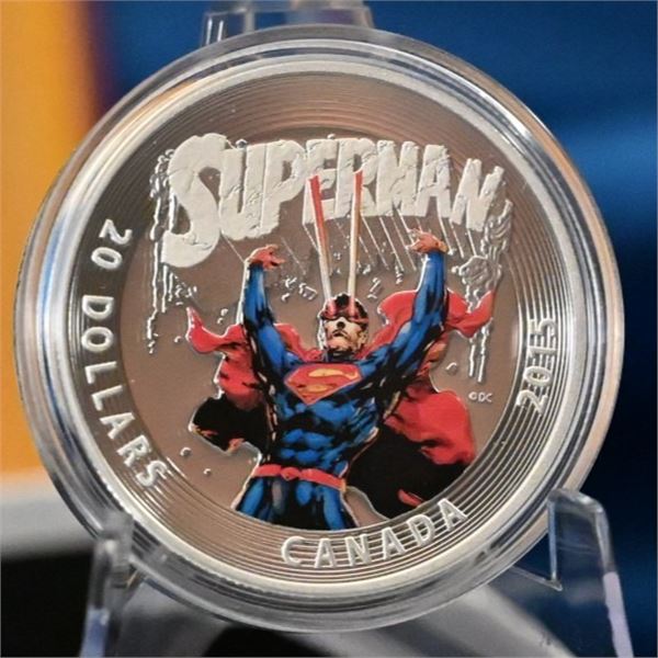 Canada 2015 $20 Iconic Superman™ Comic Book Covers, Superman #28 (2014) Pure Silver Coin (T