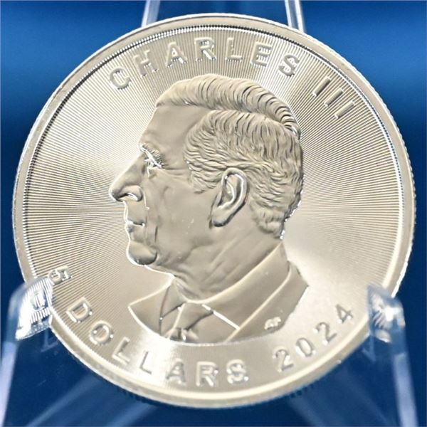 Canada 5 dollar 2024 King Charles III SML Fine Silver 9999 (Tax Exempt)