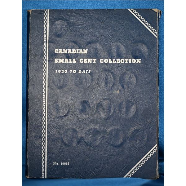 Whitman Coin Folder, Canada Small Cent 1920 to 1972 Complete 72 pennies,  includes 1920's key dates,