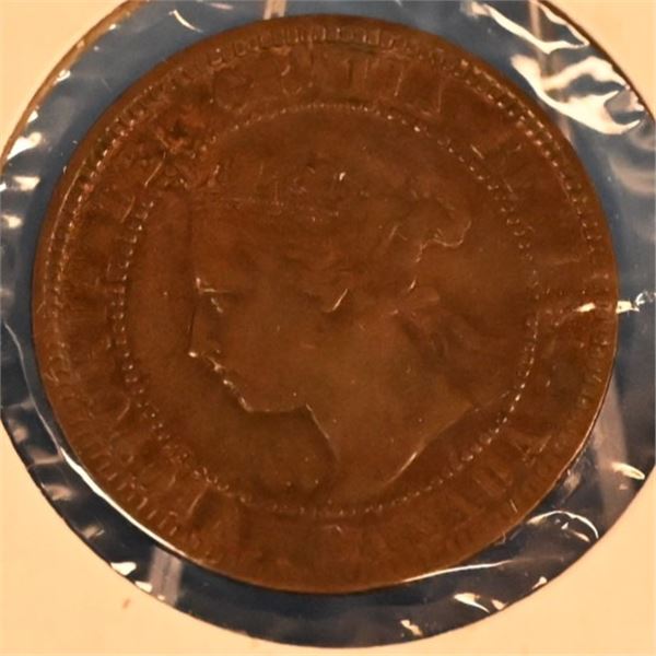 Canada Large pennies, in 2X2  F condition, one each of 1901, 03, 04, 05, 06, 09, 10, 16, 17, 18, 19,
