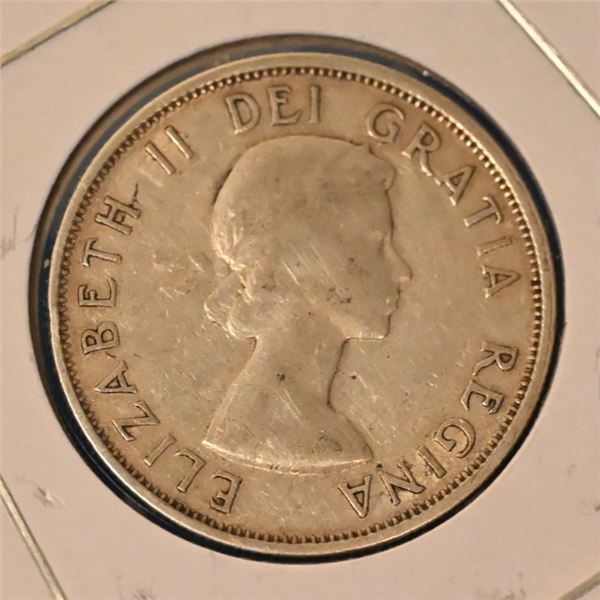 Canada 1955 50 Cent Silver