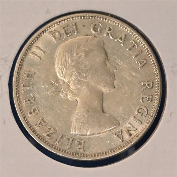 Canada 1958 50 Cent Silver
