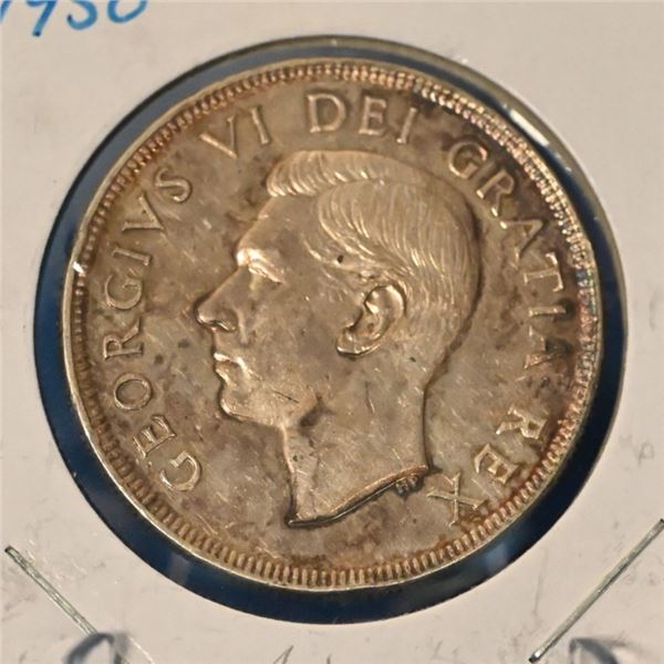 Canada 1950 1 Dollar Sliver ARN