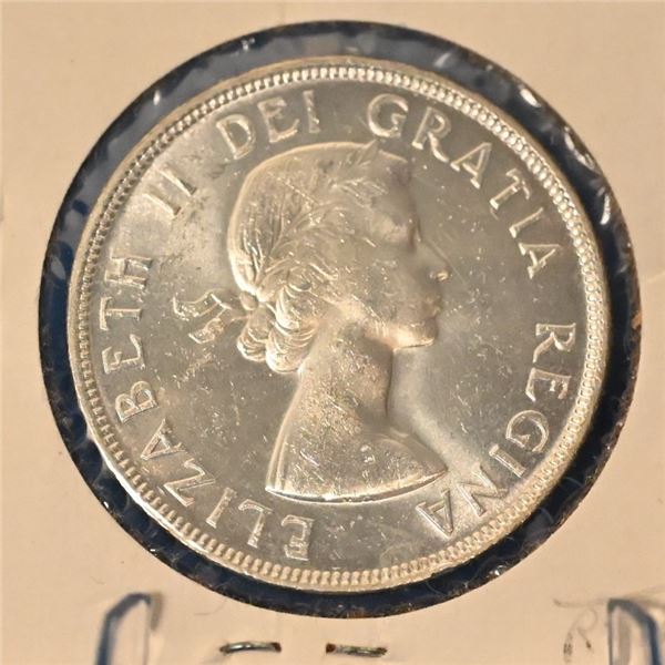 Canada 1954 1 Dollar Sliver FWL