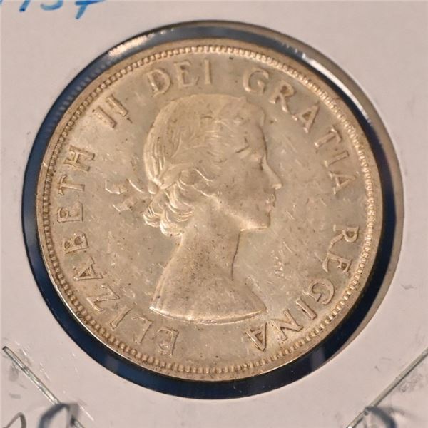 Canada 1957 1 Dollar Sliver One WL