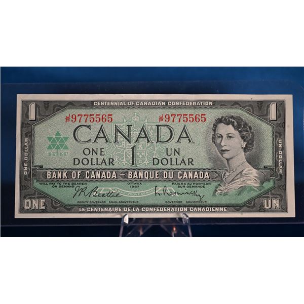 BC-45b-I 1967 1 Dollar Centennial J/P 9775565 AU 50