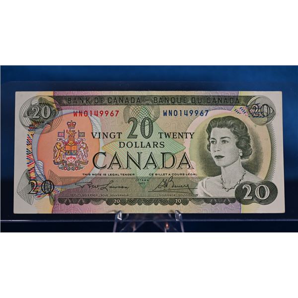 BC-50b 1969 20 Dollar Lawson Bouey WN 0149967 UNC 60