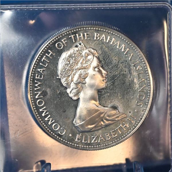 Bahamas 1971 5 Dollar Sliver .925 Proof