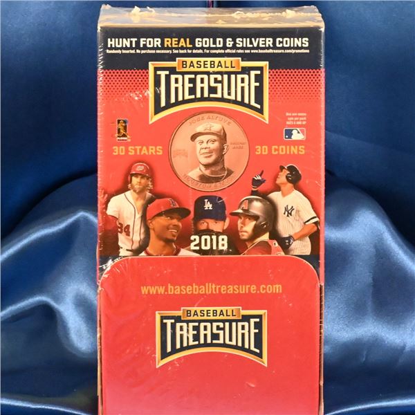 Baseball Treasures MLB playing cards 2018 Hunt for the real Gold and Silver Coins. Unopened Box of 3
