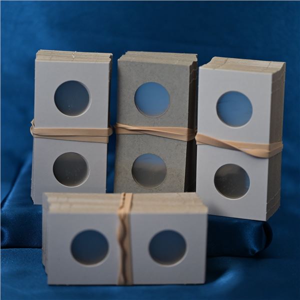 2X2 Cardboard Holders 25mm holds CAN & US quarters 4-Bundles of 50