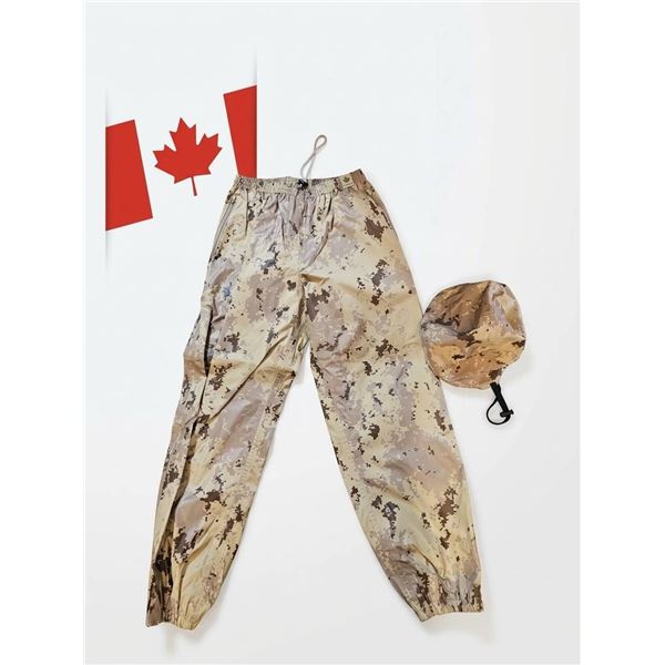Canadian Forces CADPAT AR Rain Suit Trousers and Boonie Hat