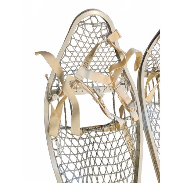 Aluminum Frame Snowshoes Pair With Nylon Webbing and Adjustable Bindings