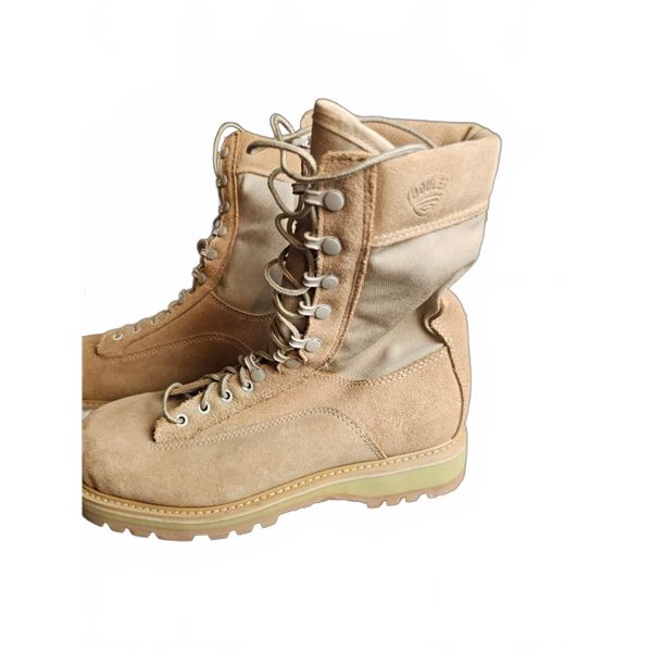 Boulet Military Jungle Boots Size 10R Suede Leather and Canvas