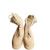 Image 5 : Boulet Military Jungle Boots Size 10R Suede Leather and Canvas