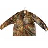 Image 1 : German Flecktarn Camouflage Field Shirt by GE Spekon Size 17-5, 65% Cotton 35% Polyester