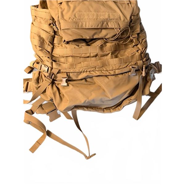 Large Tactical Backpack with MOLLE Webbing and Adjustable Straps, Tan Colour