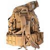 Image 2 : Large Tactical Backpack with MOLLE Webbing and Adjustable Straps, Tan Colour