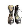 Image 1 : Canadian Army Combat Boots Camouflage Pattern Leather Nylon Size 9