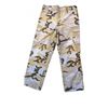 Image 1 : Blue and Grey Camouflage Cargo Pants with Multiple Pockets