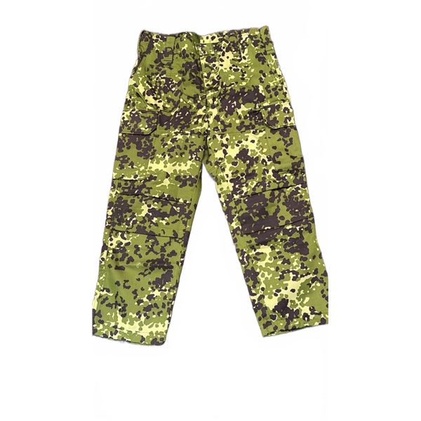Danish M84 Camouflage Cargo Pants HMAK 2002 Size 10 Poly/Cotton