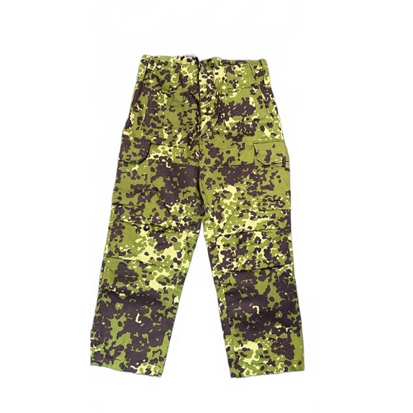 Danish M/84 Camo HMAK 2002 Field Pants, Size 10, 65% Polyester 35% Cotton